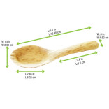 Bamboo Leaf Tasting Spoon 0.3oz L:5in - 50 pcs