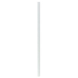 Durable Solid White Cocktail Paper Straws - Unwrapped D:0.2in H:5.7in - 500 pcs