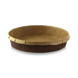 Free Standing Round Kraft Paper Baking Mold 20oz D:7in H:2in - 80 pcs