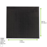 Point to point  Black Tissue Napkin 10x10in 2 Ply, 1/4 Fold - 50 pcs