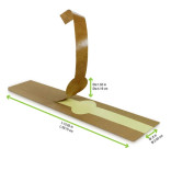 Kraft Self-Adhering Paper Wrapper L:15.75in - 500 pcs