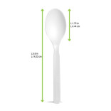 Unwrapped Compostable & Heat Proof Corn - White Spoon L:6in - 50 pcs