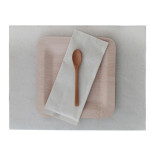 Cream paper place mat L:15.8in W:11.8in - 250 pcs