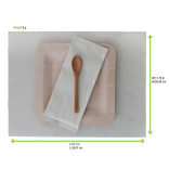Cream paper place mat L:15.8in W:11.8in - 250 pcs