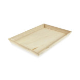 NOAH39 Heavy Duty Wooden Tray Top: L:17in W:13in Bottom: L:15.75in W:11.8in H:1.5in - 1 pcs