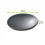 RAJA Round Black Bamboo Mini Dish D:2.4in - 24 pcs