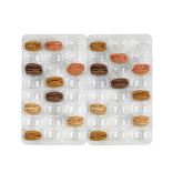 Insert for 48 Macarons (6x8) with Clip Closure 20oz D:1.85in L:14.17in W:10in 1.18in - 100 pcs
