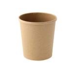 210SOUPK17K - Brown Kraft Soup Cup (LID OPTIONAL) D:3.8 / H: 4 / 16oz - 25 pcs