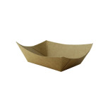 Multi Use Small Kraft Paper Boat 0.5lbs 7oz L:5.4in W:3.6in H:1.5in - 250 pcs