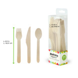 Wooden cutlery kit 0 - 24 pcs