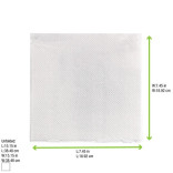Sample of 210SMP4040W 15x15in 2 Ply, 1/4 Fold - 50 pcs