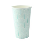 Leaf design paper cup 16oz H:5.4in W:2.4in L:3.5in - 50 pcs