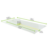 White Self-Adhering Paper Wrapper L:15.75in - 500 pcs