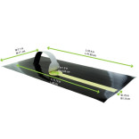 Black Self-Adhering Paper Wrapper L:15.75in - 500 pcs