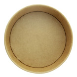 Round kraft To go container 20oz D:5.9in H:2in - 45 pcs