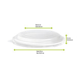 Clear PLA Lid for 210PCPLA750 & 210PCPLA1000 D:6.1in - 45 pcs