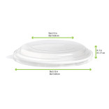 Clear PLA Lid for 210PC1550K & 210PCPLA1500 D:7.3in - 45 pcs