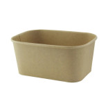 Rectangular Kraft Meal Box with lamination 32oz L:6.8in W:4.8in H:3in - 25 pcs