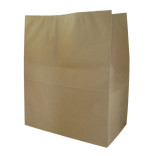 Kraft double-layer paper SOS bag W:12.6in Gusset:6.7in H:15in - 250 pcs