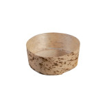 Round Mini Bamboo Leaf Basket 1.5oz D:2.2in H:0.9in - 50 pcs Round Mini Bamboo Leaf Basket 1.5oz D:2.2in H:0.9in - 50 pcs