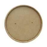 Brown Kraft Soup Cup with Kraft Lid Included 8oz D:3.5in H:2.4in - 25 pcs