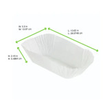 Baking Liner L:10.62in W:7.28in H:2.16in - 50 pcs
