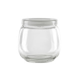 Bokocook reusable Weck glass jar with glass lid 5.5oz H:1.96in D:3.14in -  12 pcs - BioandChic