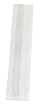 White greaseproof sandwich bag with crystal window L:22in W:4.3in H:1.9in - 1000 pcs White greaseproof sandwich bag with crystal window L:22in W:4.3in H:1.9in - 1000 pcs