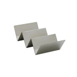 Reusable Stainless steel holder for 3 tacos L:7.87in W:3.93in H:1.96in - 6 pcs Reusable Stainless steel holder for 3 tacos L:7.87in W:3.93in H:1.96in - 6 pcs