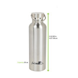 Noxbottle reusable stainless steel double wall isothermal water bottle with cap 25oz H:10.82in - 12 pcs