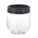 Bokolocko reusable  pet with grey lid 25.4oz D:3.93in H:4.33in - 24 pcs Bokolocko reusable  pet with grey lid 25.4oz D:3.93in H:4.33in - 24 pcs