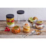 Mini Reusable Glass Seal Jars 1.5oz D:1.6in H:2.5in - 12 pcs - BioandChic