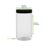 Sample of 294DELI1000 33.8oz D:3.42in H:2.63in -  pcs