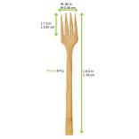 BAMBI Bamboo Fork L:6.3in - 8 pcs