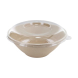 Round Brown Sugarcane Bowl (No added PFAs) 32oz D:7.7in H:2.5in - 125 pcs