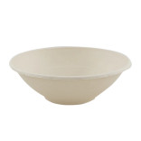 Round Brown Sugarcane Bowl (No added PFAs) 32oz D:7.7in H:2.5in - 125 pcs