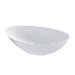 Bio n Chic Oval White Sugarcane Bowl (No added PFAs) 51oz L:10.6in W:6.2in - 100 pcs