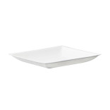 Bio n Chic Mini White Sugarcane Plate (No added PFAs) L:3.5in W:3.5in H:0.45in - 100 pcs