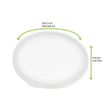 Phoenix Reusable translucent lid D:7.4in H:0.3in - 4 pcs