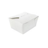 White Meal Box 22oz L:5.1in W:4.13in H:2.55in - 50 pcs White Meal Box 22oz L:5.1in W:4.13in H:2.55in - 50 pcs