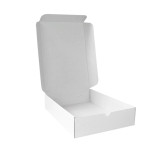 White Catering Box L:11.02in W:7.48in H:2.36in - 25 pcs White Catering Box L:11.02in W:7.48in H:2.36in - 25 pcs