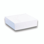 White Pastry Box L:7.87in W:7.87in H:1.97in - 50 pcs