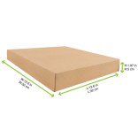 Kraft Pastry Box L:12.06in W:12.06in H:1.97in - 50 pcs