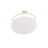 White Round Cake Board with Trim L:12.06in H:0.03in - 250 pcs