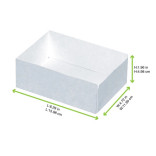 Open White Pastry Box L:6.29in W:4.72in H:1.96in - 150 pcs