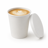 50pcs - 2.44"Ø White Paper Lid for & & (BR)