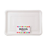 Rectangular sugarcane fibre catering tray L:17.91in W:12.01in - 2 pcs Rectangular sugarcane fibre catering tray L:17.91in W:12.01in - 2 pcs