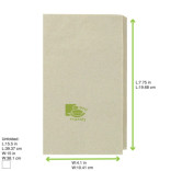 Kraft Tissue Napkin 15x15in 2Ply, 1/4Fold - 50 pcs
