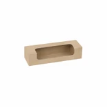 50pcs - 8.5x2.7x1.8" Compostable Kraft Box PLA Window for 7 Macarons