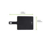 Phoenix Rectangular board black wood fiber L:13.5in W:7.5in H:0.24in - 6 pcs